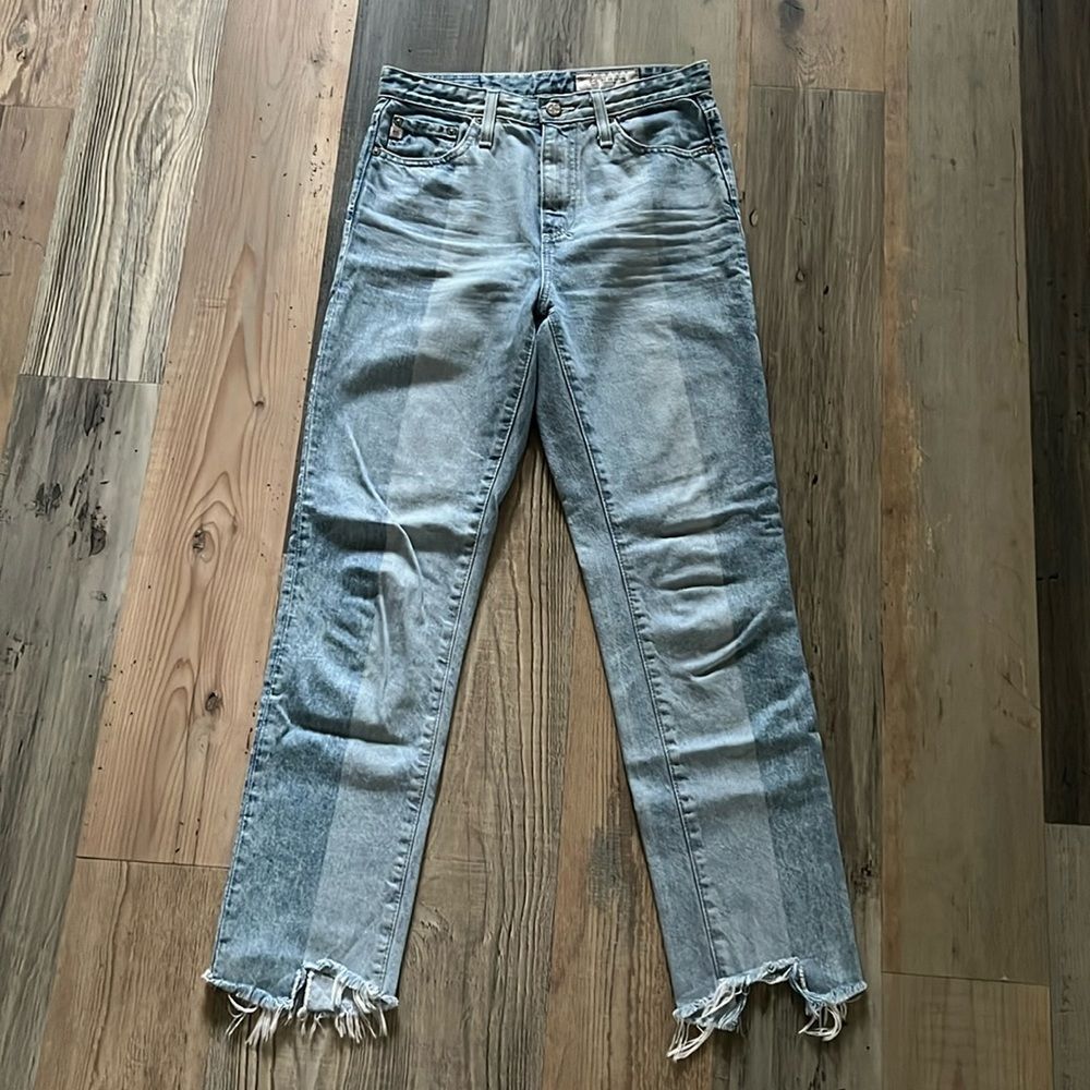 AG-ED The Phoebe Vintage High-Waisted Tapered Leg Denim Jeans Size 25